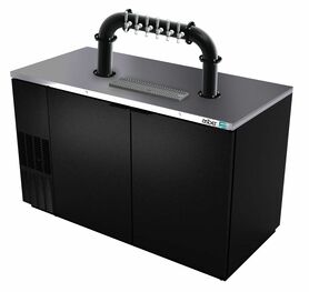 58"- 4 TAP MATTE BLACK LIONS GATE "U" CH-MX CLD KIT