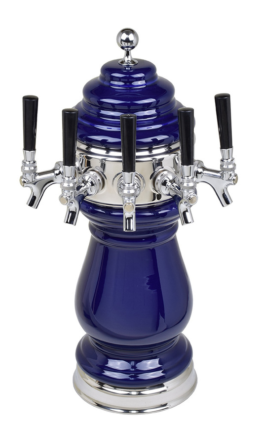 5T COBALT BLUE TWR W/CHROME RING AIR-NO TAPS