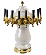 8T VIENNA CLEAR CERAMIC TWR W/PVD-BRS RING AIR-NO TAPS