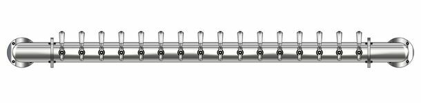 16 TAP(4"OC)POLISHED SS LIONS GATE WM CH-MX CLD