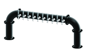 10 TAP(3"OC)MATTE BLACK LIONS GATE "U" CH-MX CLD