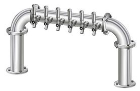 6 TAP 3" DIA. POLISHED SS BRIDGE TOWER AIR COOLED