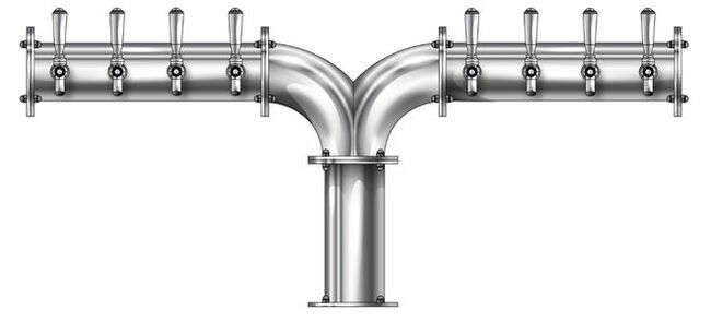 8 TAP(4"OC)POISHED SS ALBATROSS CH-MX AIR