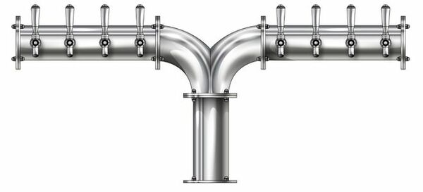 8 TAP(4"OC)POISHED SS ALBATROSS CH-MX AIR