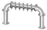 6 TAP 3" DIA. POLISHED SS BRIDGE TOWER GLYCOL COOLED