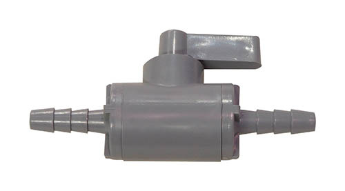 PL 1/4" x 1/4" BARB SHUTOFF