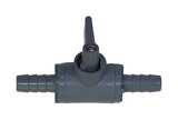 PLASTIC 3/8" x 3/8" BARB SHUTOFF