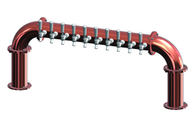 10 TAP(3"OC)CANDY COPPER LIONS GATE "U" CH-MX CLD