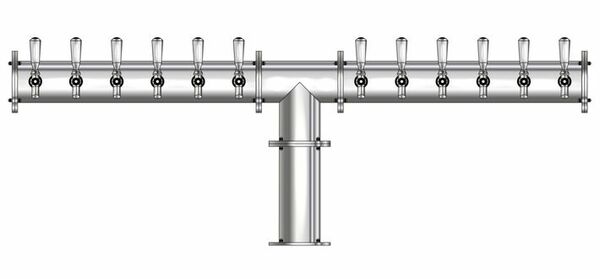 12 TAP(4"OC)POLISHED SS CONDOR "T" CH-MX CLD