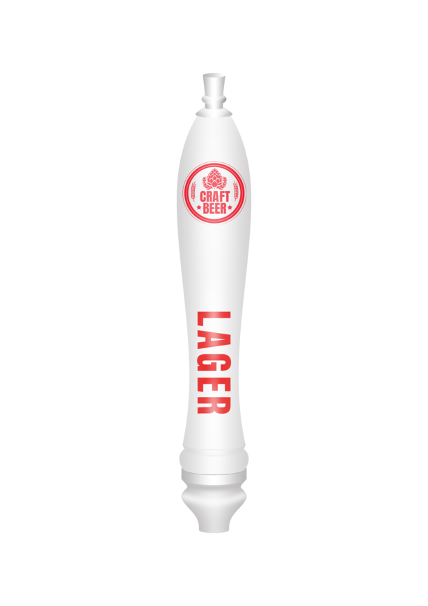 BR-4CP WHT LG-PUB (GLD) TAP HANDLE