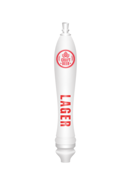 BR-4CP WHT LG-PUB (GLD) TAP HANDLE