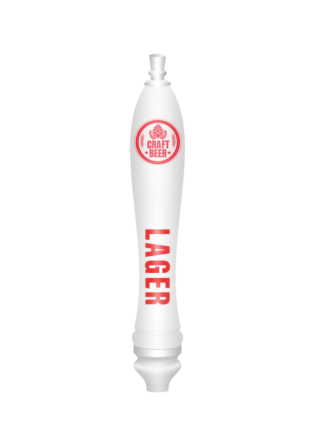 BR-4CP WHT LG-PUB (GLD) TAP HANDLE