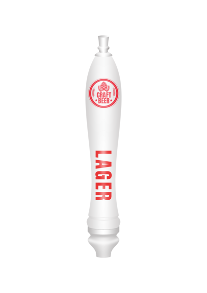 BR-4CP WHT LG-PUB (GLD) TAP HANDLE