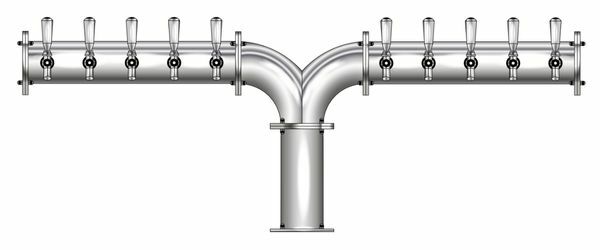 10 TAP(4"OC)POLISHED SS ALBATROSS CH-MX CLD