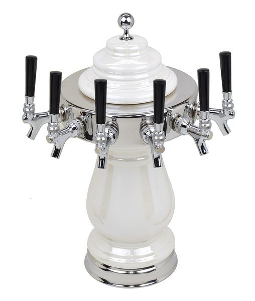 6T PEARL WHT TWR W/CHROME RING AIR-NO TAPS