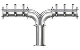 6 TAP(4"OC)POLISHED SS ALBATROSS CH-MX AIR
