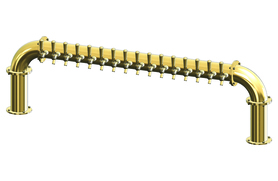 16 TAP(3"OC)CANDY GOLD LIONS GATE "U" CH-MX CLD