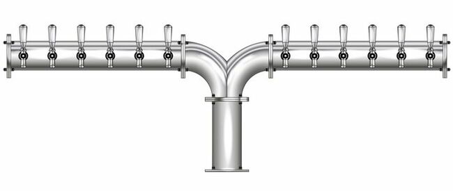 12 TAP(4"OC)POLISHED SS ALBATROSS CH-MX CLD