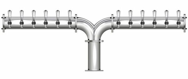 12 TAP(4"OC)POLISHED SS ALBATROSS CH-MX CLD