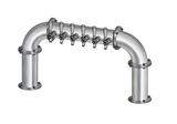 6 TAP(3"OC)BRUSHED SS LIONS GATE "U" CH-MX AIR