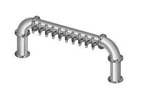 10 TAP(3"OC)BRUSHED SS LIONS GATE "U" CH-MX AIR