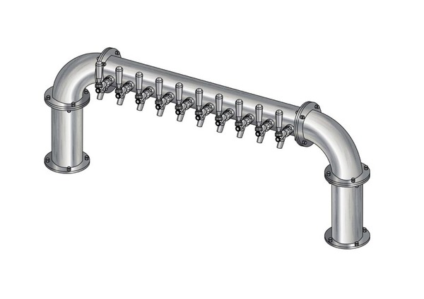 10 TAP(3"OC)BRUSHED SS LIONS GATE "U" CH-MX AIR