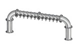 12 TAP(3"OC)BRUSHED SS LIONS GATE "U" CH-MX CLD