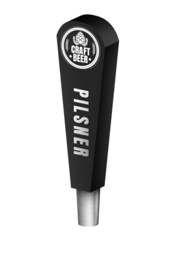 BR-4S 4CP BLK T-BIRD (CHR) TAP HANDLE