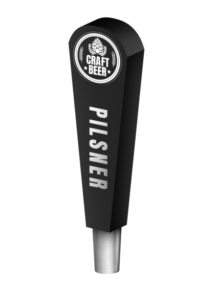 BR-4S 4CP BLK T-BIRD (CHR) TAP HANDLE