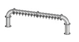 16 TAP(3"OC)BRUSHED SS LIONS GATE "U" CH-MX CLD