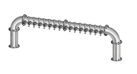 16 TAP(3"OC)BRUSHED SS LIONS GATE "U" CH-MX CLD