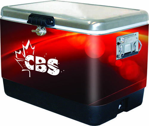 BRANDED 54qt SS PICNIC COOLER