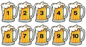 BEER MUG LAMINATED LINE # TAG (1-10)