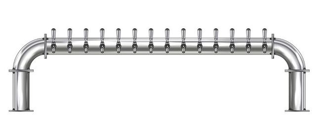 14 TAP(4"OC)POLISHED SS LIONS GATE GLYCOL COOLED