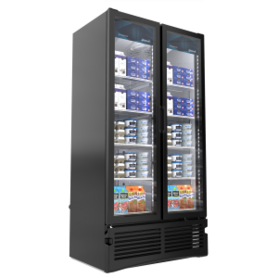 BR. VRD-26 UPRIGHT DOUBLE GLASS DOOR COOLER