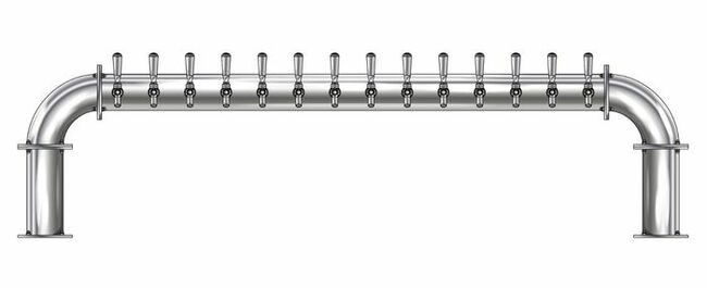 16 TAP(4"OC)POLISHED SS LIONS GATE GLYCOL COOLED