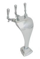 3 TAP CHROME COBRA TOWER GLYCOL COOLED