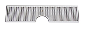 36" x 8" (6"c/o) ALL PVD SPRAY DRIP TRAY