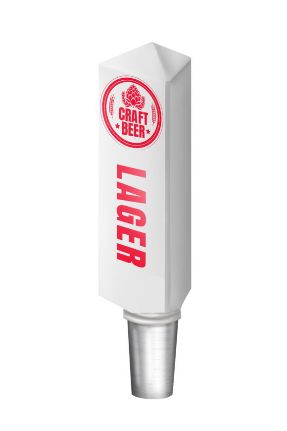 BR-3S 4CP WHT TOBIE (CHR) TAP HANDLE