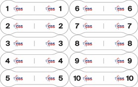 CBS ID-A-TUBE with LINE # (1-10)