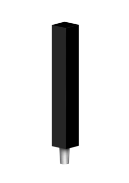 BLK BATON (CHR) TAP HANDLE