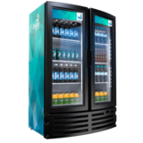 BR. VRD-21 UPRIGHT DOUBLE GLASS DOOR COOLER