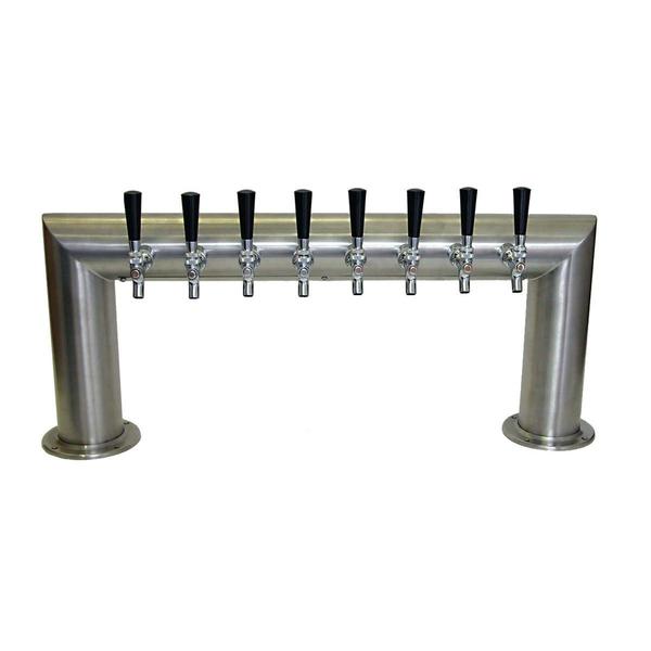 8 TAP BRUSHED SS PASS-THRU TOWER AIR COOLED