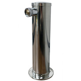 1 TAP 3" POLISHED SS COLUMN TWR(BARRIER) AIR-NO TAP