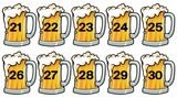 BEER MUG LAMINATED LINE # TAG (21-30)