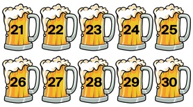 BEER MUG LAMINATED LINE # TAG (21-30)