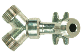 SS 3/8" ANGLED "Y" WALL BRACKET