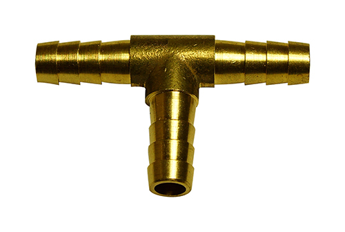 BRASS 3/8" BARB "T"