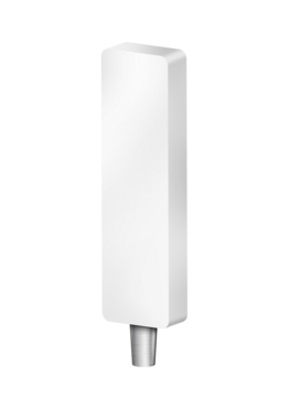 WHT BLOCK (CHR) TAP HANDLE