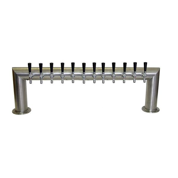 12 TAP BRUSHED SS PASS-THRU TOWER AIR COOLED